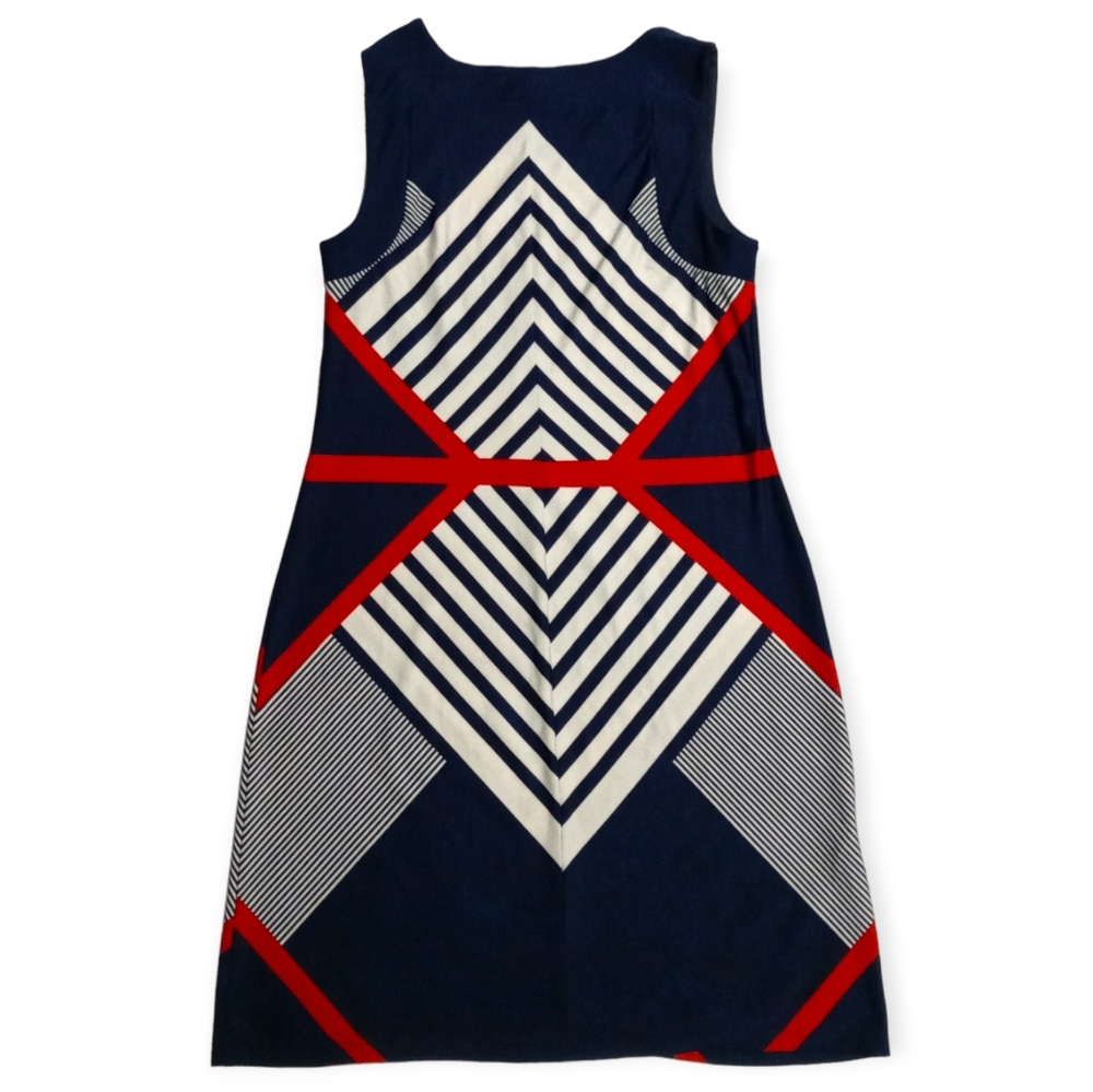 AA Studio  AA Sleeveless Dress.Size 10 Red, Navy Blue and White. - Picture 12 of 12